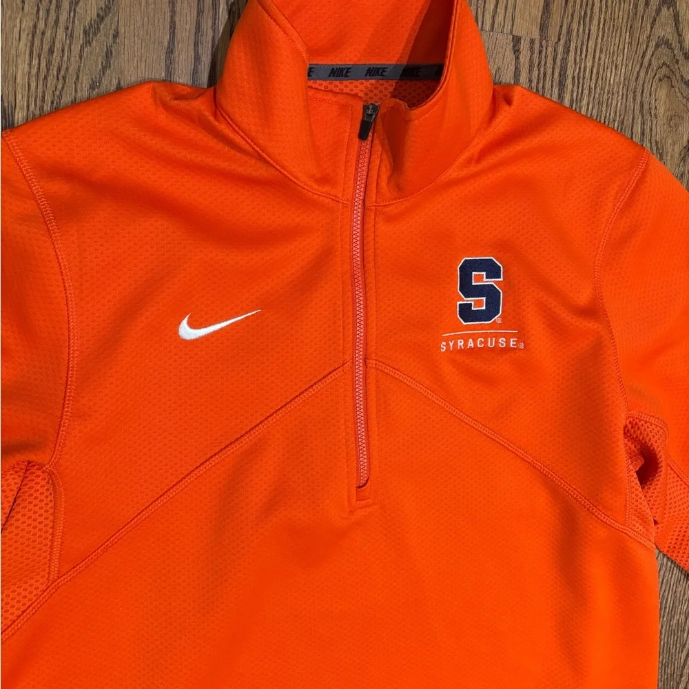 Nike Syracuse University Dri-Fit 1/4 zip orange men’s medium long sleeve
